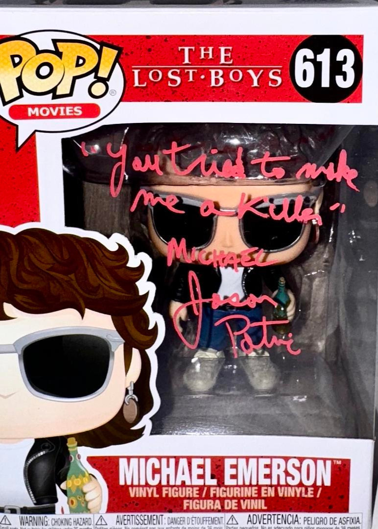 Jason Patric Signed Funko Pop #613 "Michael Emerson" (The Lost Boys)w/ Long Quote - Beckett COA